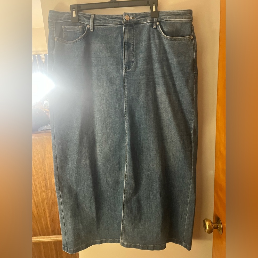 NYDJ Denim Maxi Skirt 16